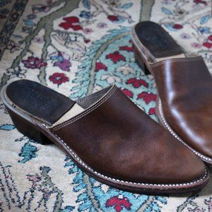 Mark Albert mules clogs boots leather slides